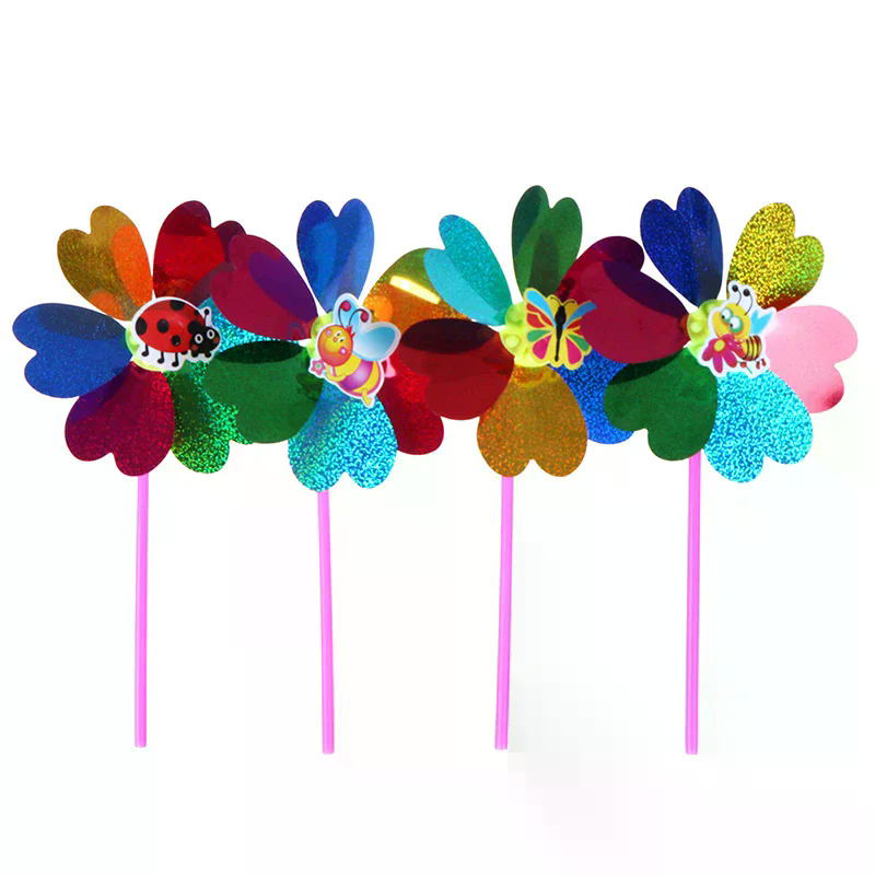 Kids Yard Toys - Bunte Pailletten-Windmühle Windspiel für Haus und