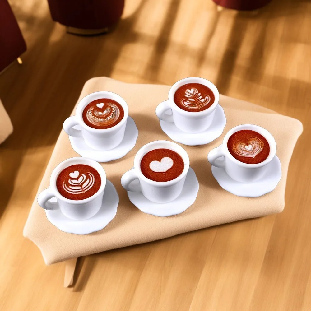 Kids Toys Kitchen Set - 10 Stück/Set 1/12 Maßstab Miniatur-Puppenhaus Kaffeetassen