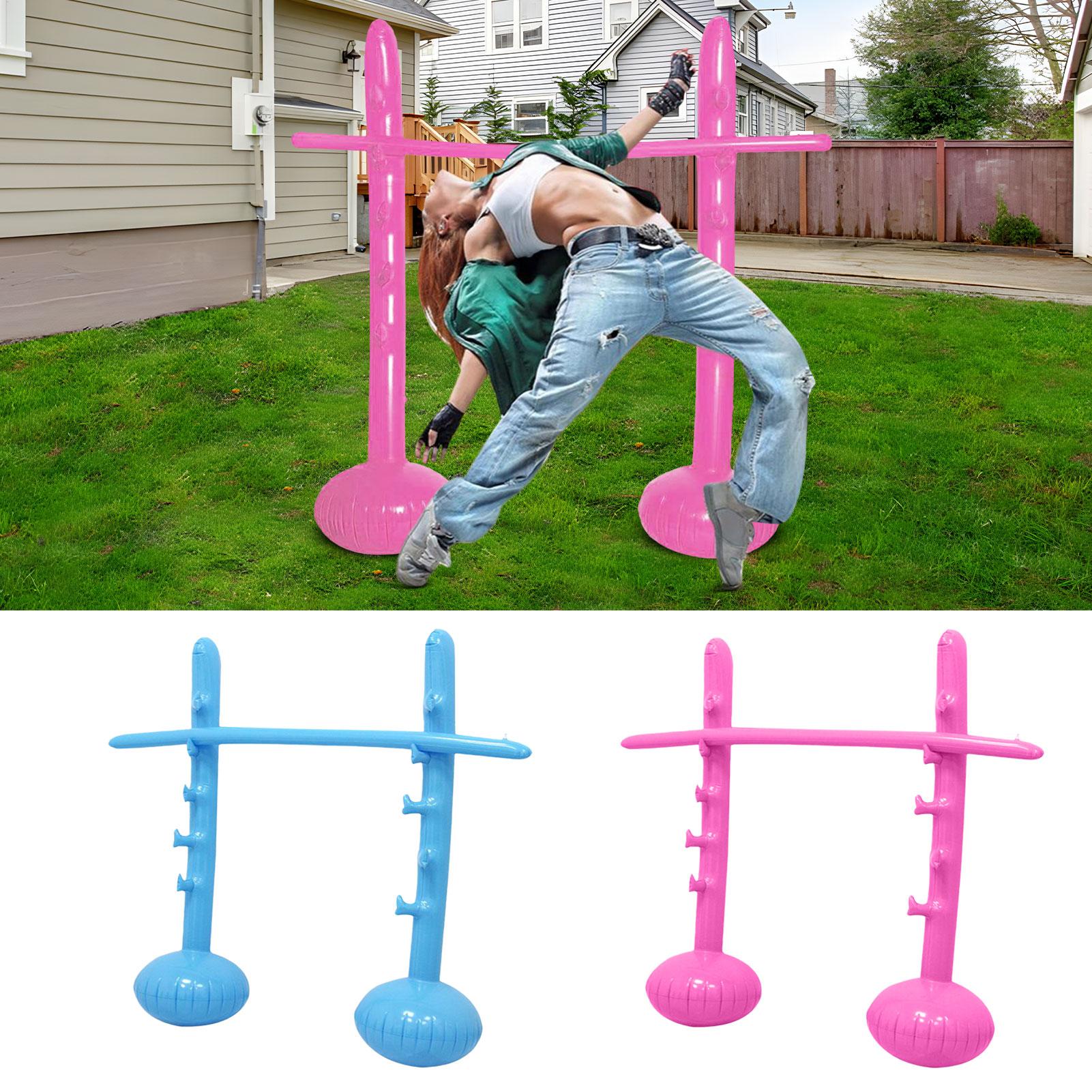 Kids Yard Toys - 130CM Aufblasbares Limbo-Spielset mit 2 Stangen