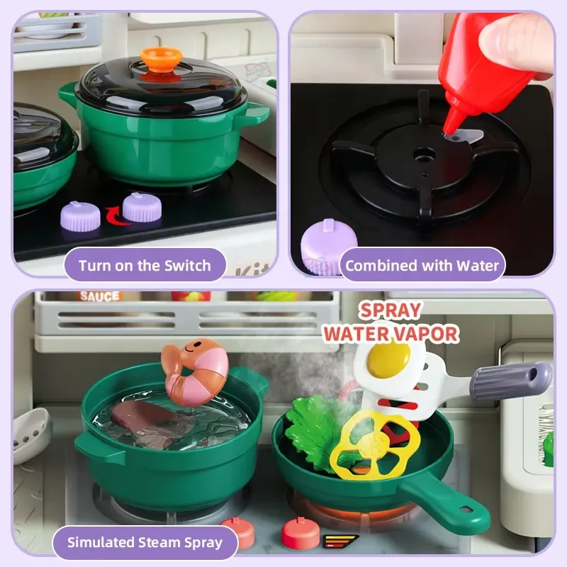 90cm Großes Spielküchen-Set fü – Kids Toys Kitchen Set Bewertung und Preis