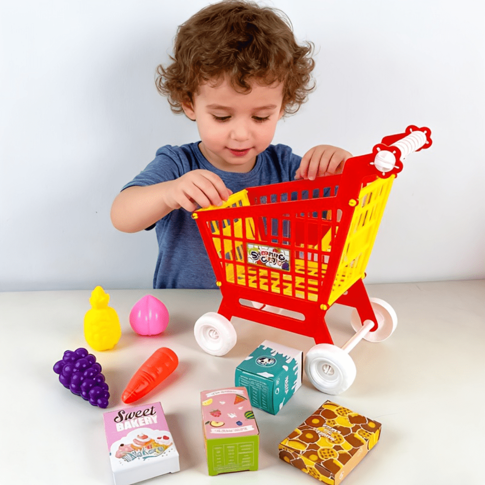 Simulierte Einkaufswagen-Spiel – Toy Cash Register Bewertung und Preis