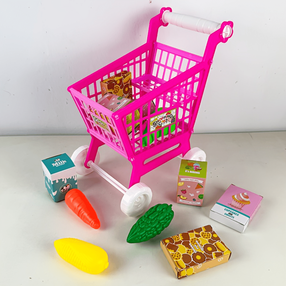 Simulierte Einkaufswagen-Spiel – Toy Cash Register Bewertung und Preis