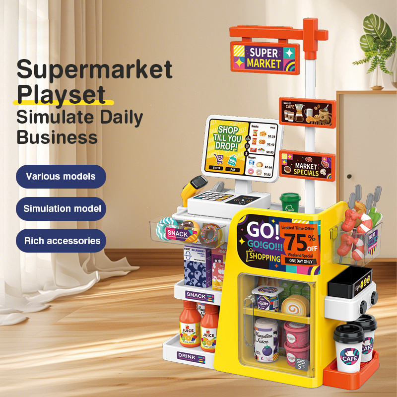 Mini-Supermarkt-Kassenspielset – Toy Cash Register Bewertung und Preis
