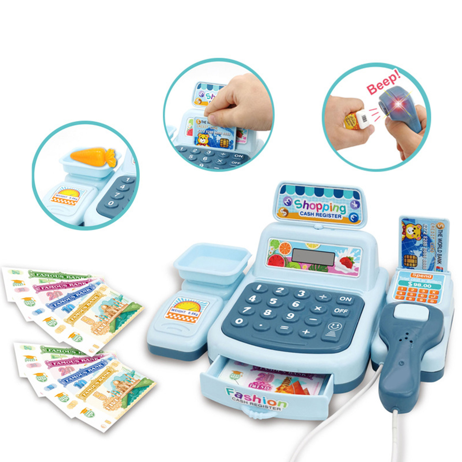 Kassenspielset Supermarkt-Kass – Toy Cash Register Bewertung und Preis