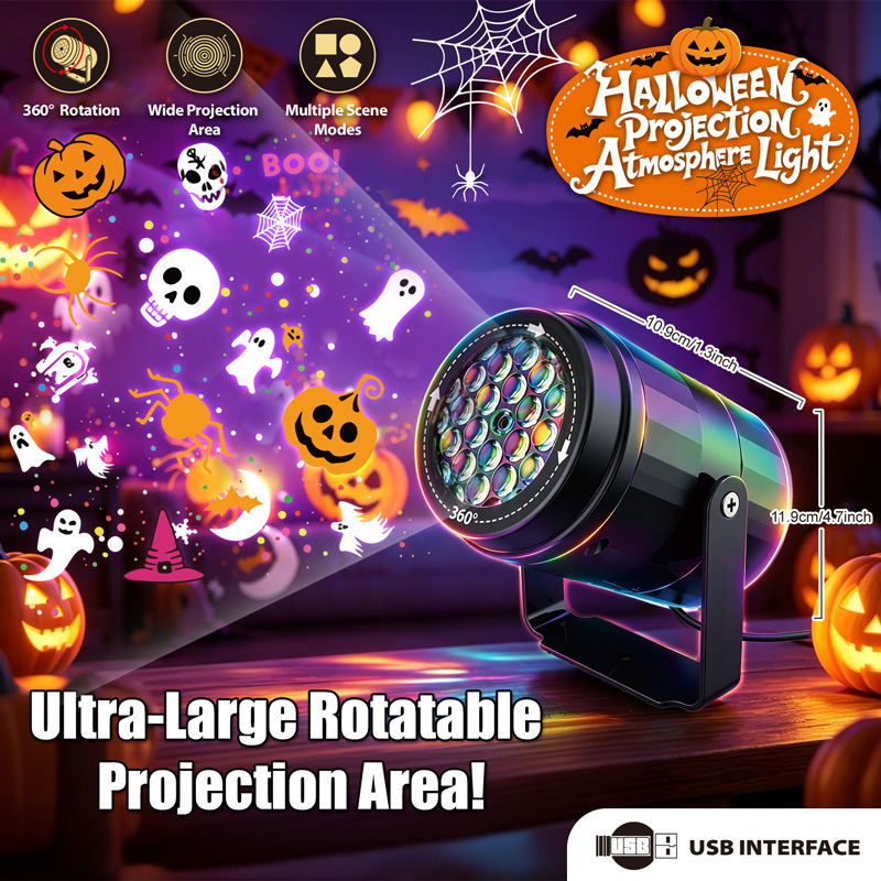 Halloween-Weihnachts-LED-Proje – Kids Yard Toys Bewertung und Preis