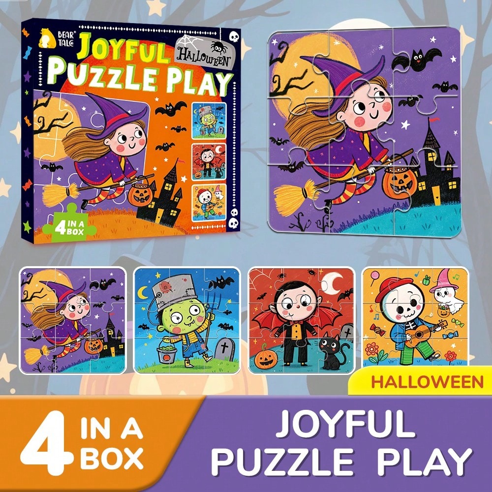 4-in-1-Halloween-Puzzles für K – Kids Toys Xmas Bewertung und Preis