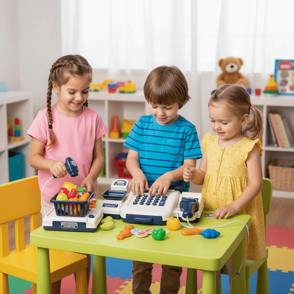 Puzzle-Simulation Supermarkt-K – Toy Cash Register Bewertung und Preis